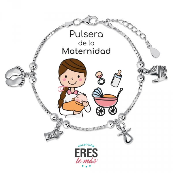Pulsera maternidad abalorios