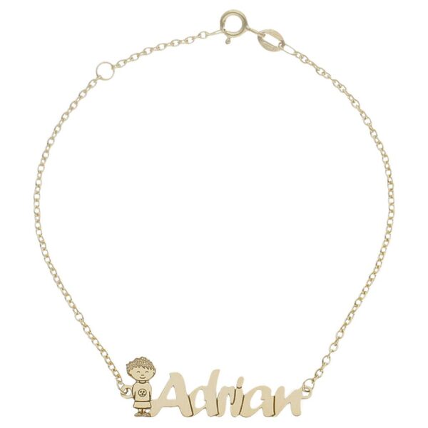 Pulsera niño + nombre personalizable