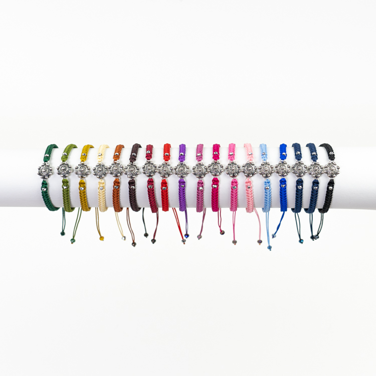 Pulsera charra hilo macramé colores - Imagen 3