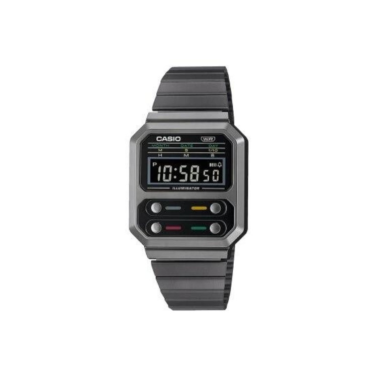 Reloj Casio Retro Vintage botones frontales negro