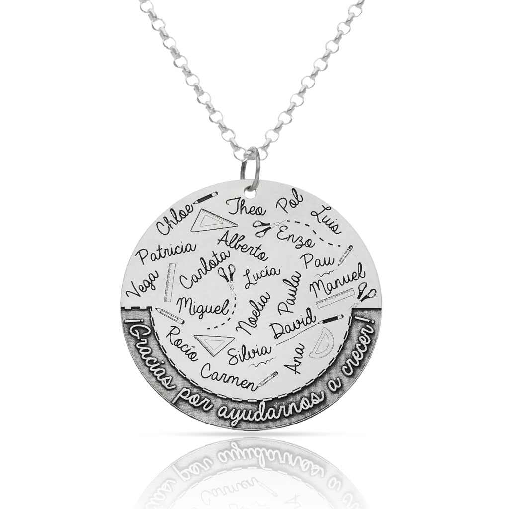 Gargantilla Profe Nombres Colegio