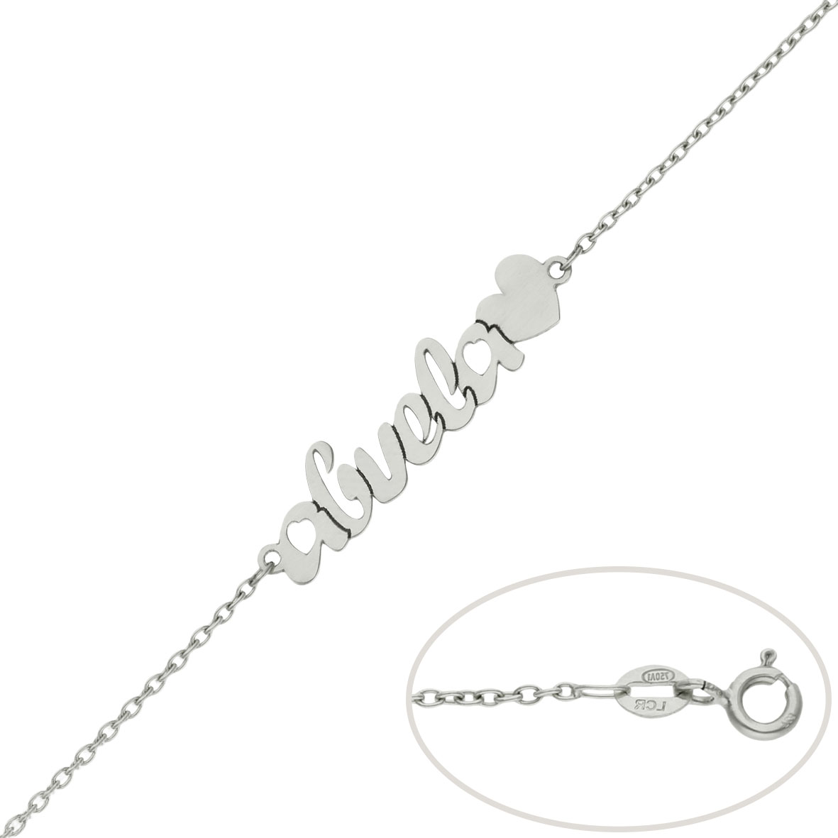 Pulsera abuela con corazón - Imagen 2