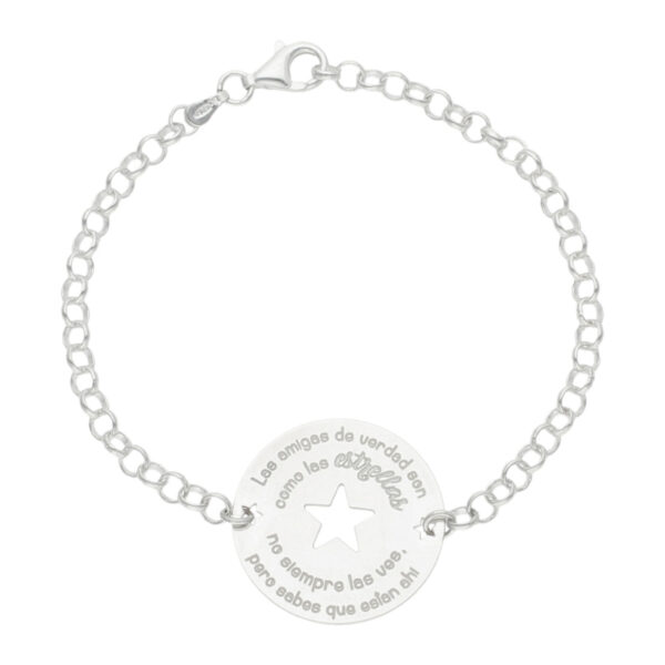 Pulsera amigas con estrella personalizable