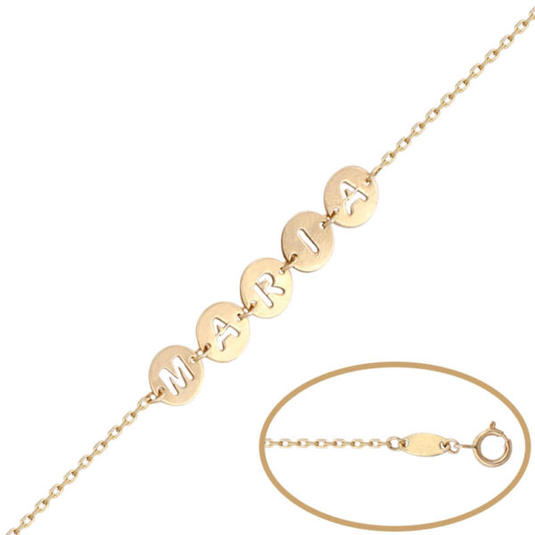 Pulsera con circulos personalizable