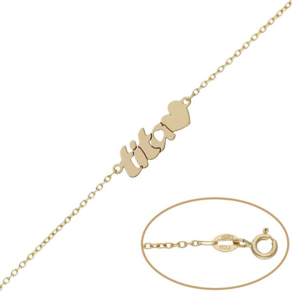 Pulsera tita + corazón