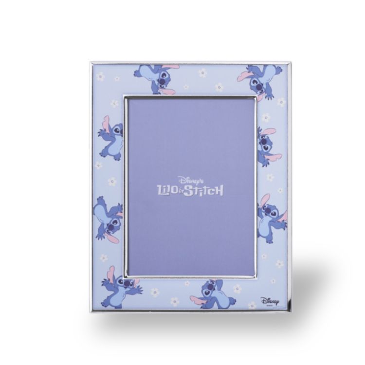 Marco Portafotos Stitch Plata