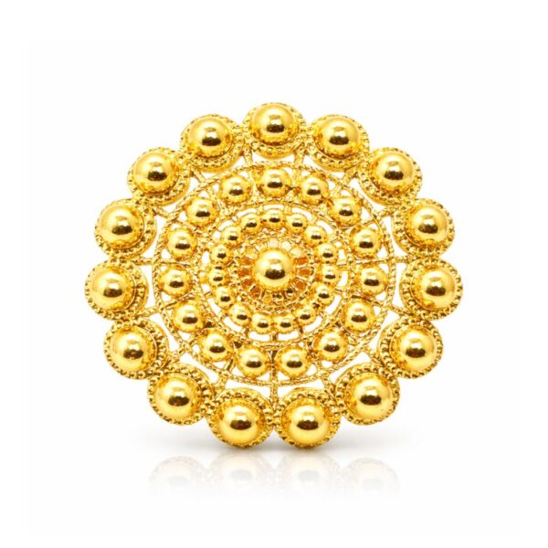 Anillo Charro XXL Dorado Salamanca oro bañado oro plata