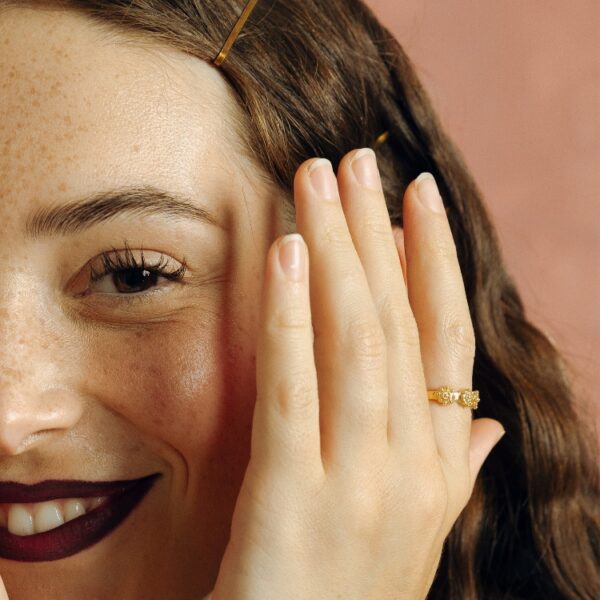 Anillo charro oro 3 botones charros clásico