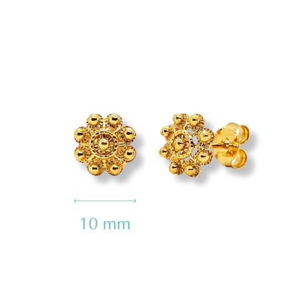 Pendientes Charros Dorados 10 mm S010-CH