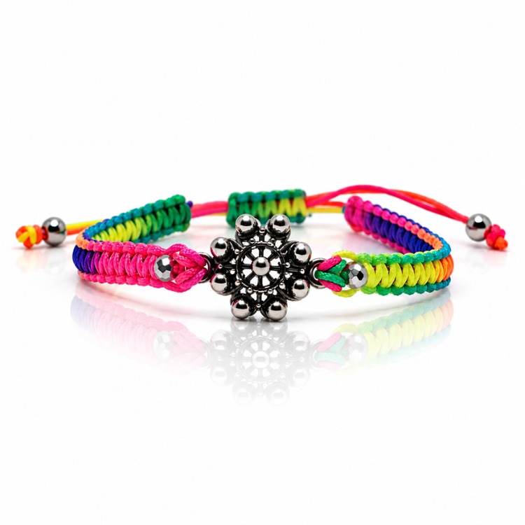 Pulsera charra hilo macramé colores - Imagen 10