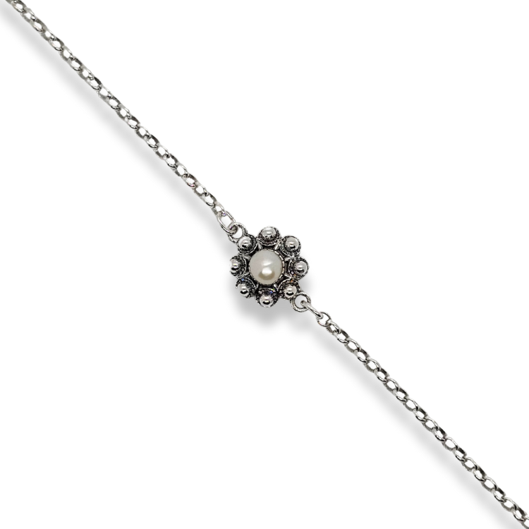 Pulsera 1 Botón Charro Perla Cultivada Salamanca filigrana charra