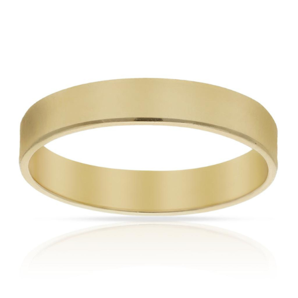 ALIANZA ORO 18K CANTO DIAMANTADO - 4MM CLASICA BONITA