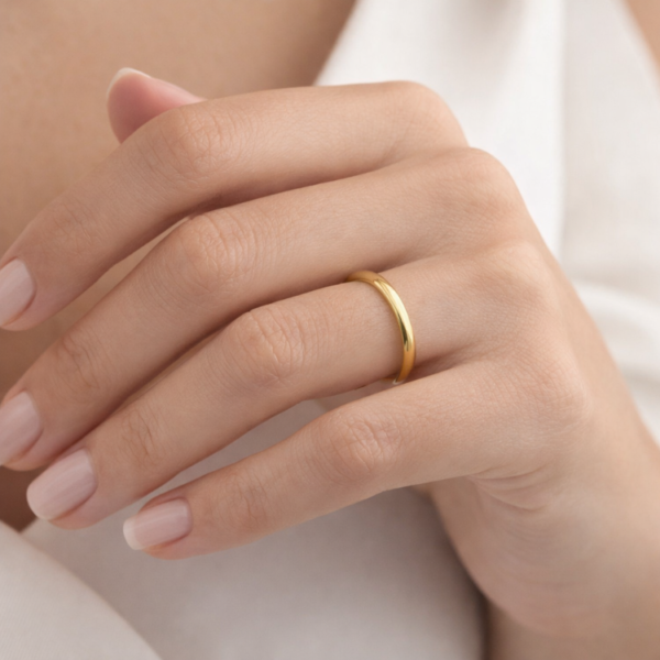 ALIANZA ORO 18K LISA - 1.50MM finita fina sencilla