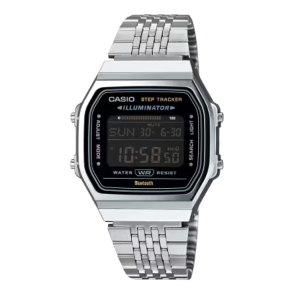 Reloj Casio Vintage ABL-100WE-1BEF rectangular con Bluetooth | icono retro tecnológico