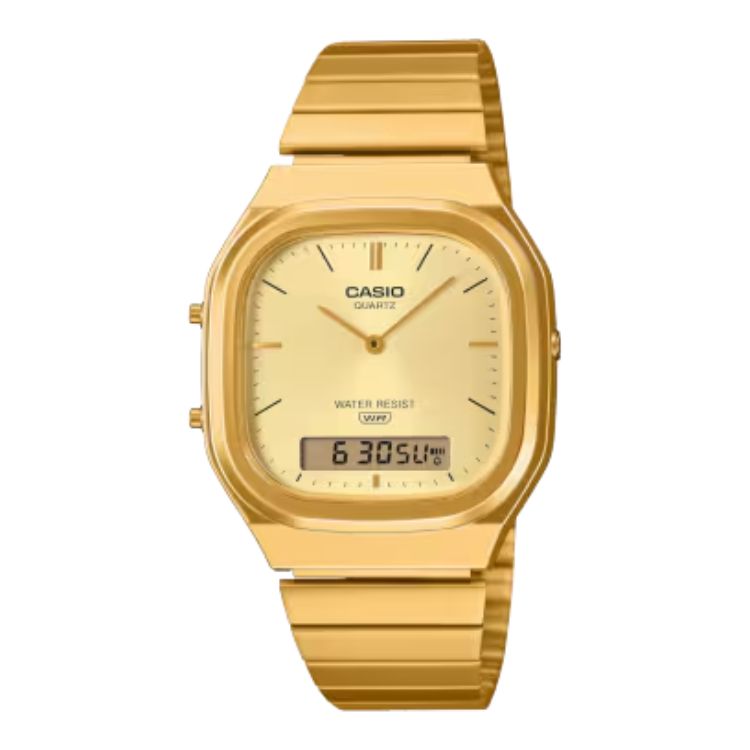 Reloj-Casio-Vintage-AQ-240EG-9A-Ana-Digi-Dorado-Estilo-Anos-80