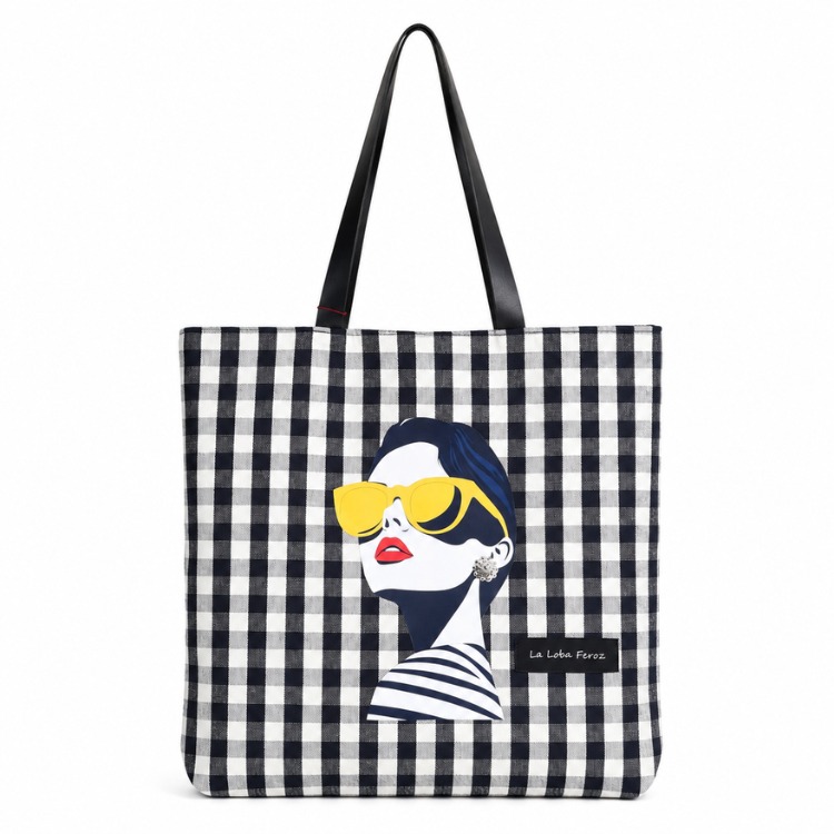 Bolso Tote Herencia Charra Camino Cuadros