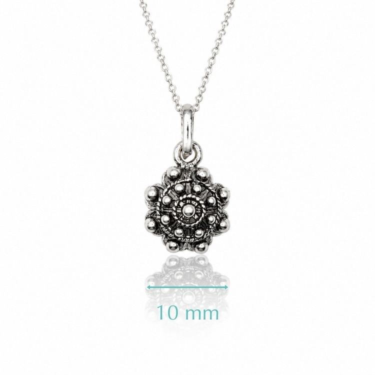 Colgante Charro Plata Clásico 10 mm Salamanca