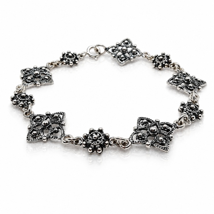 Pulsera Botón Charro Nudo de Bruja Filigrana Salamanca