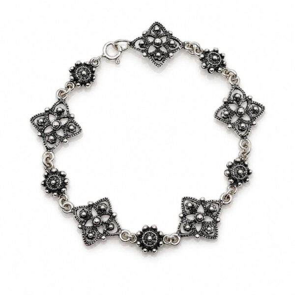Pulsera Botón Charro Nudo de Bruja Filigrana Salamanca