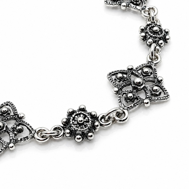 Pulsera Botón Charro Nudo de Bruja Filigrana Salamanca